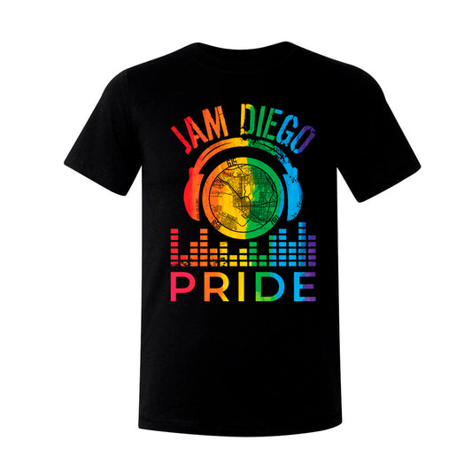 Black with "Jam Diego Pride" Design T-Shirt